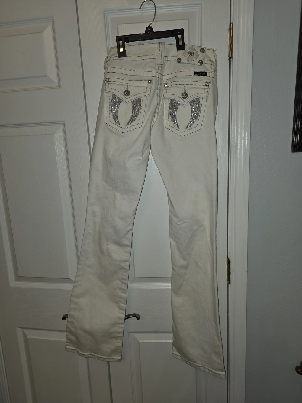 Miss Me Cream Bootcut Jeans - Picture 5 of 5